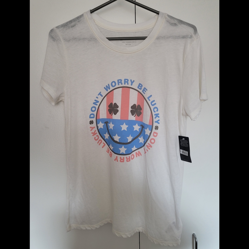 Lucky Brand Smiley Face Tee